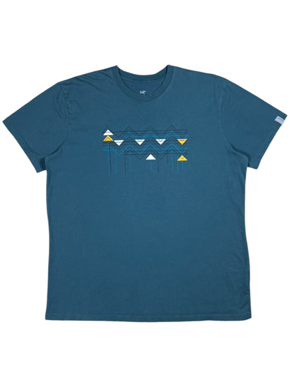 2015 Arc’Teryx geometric mountains graphic tee (XL)