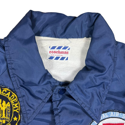 Vintage 1970s Navy Naval Academy patches coaches jacket (L)