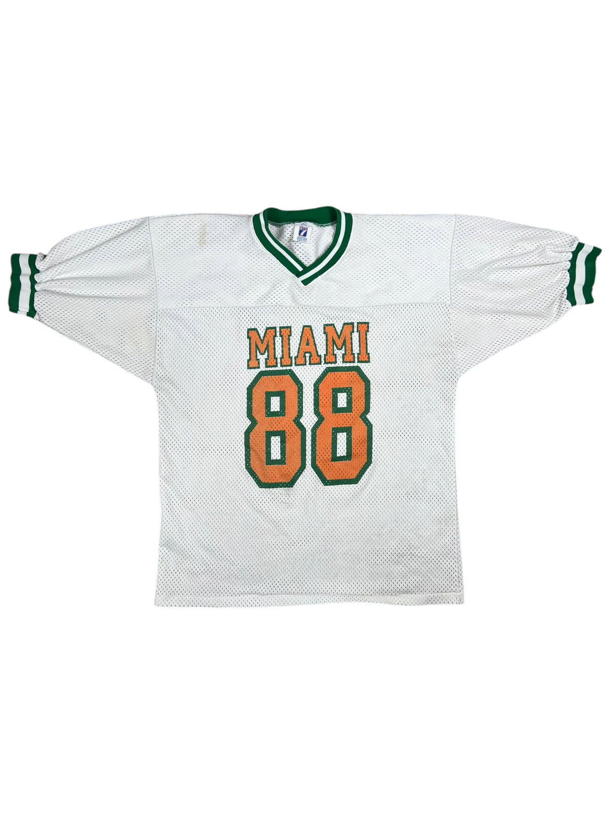 Vintage 90s Logo 7 University of Miami Hurricanes 88 football jersey (XL)