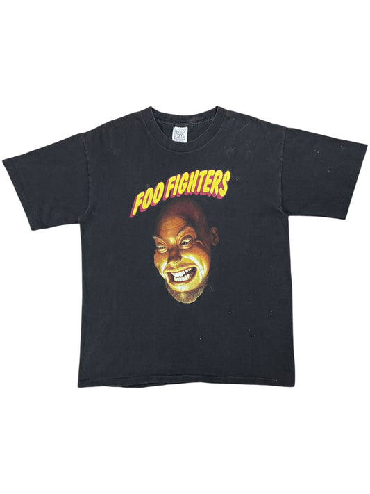 Vintage 90s Wild Oats Foo Fighters Dave Grohl faded band tee (L)