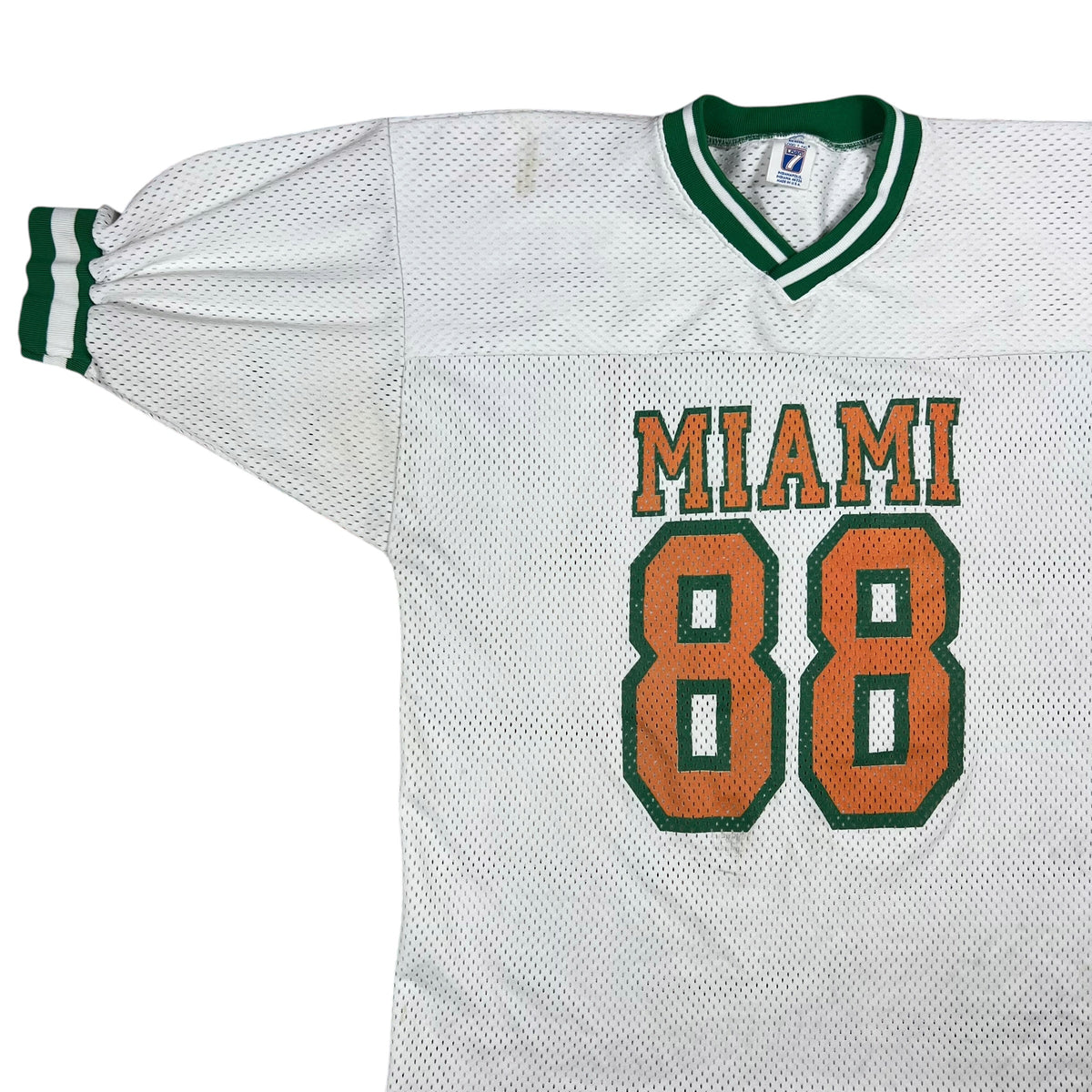 Vintage 90s Logo 7 University of Miami Hurricanes 88 football jersey (XL)