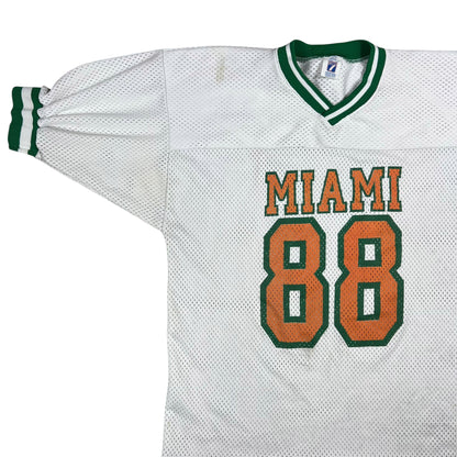 Vintage 90s Logo 7 University of Miami Hurricanes 88 football jersey (XL)