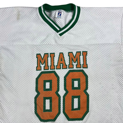 Vintage 90s Logo 7 University of Miami Hurricanes 88 football jersey (XL)
