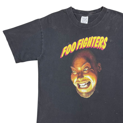 Vintage 90s Wild Oats Foo Fighters Dave Grohl faded band tee (L)