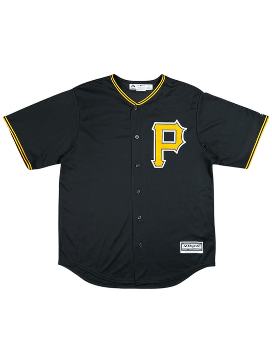 Y2K Majestic Pittsburgh Pirates USA made MLB baseball jersey (L)
