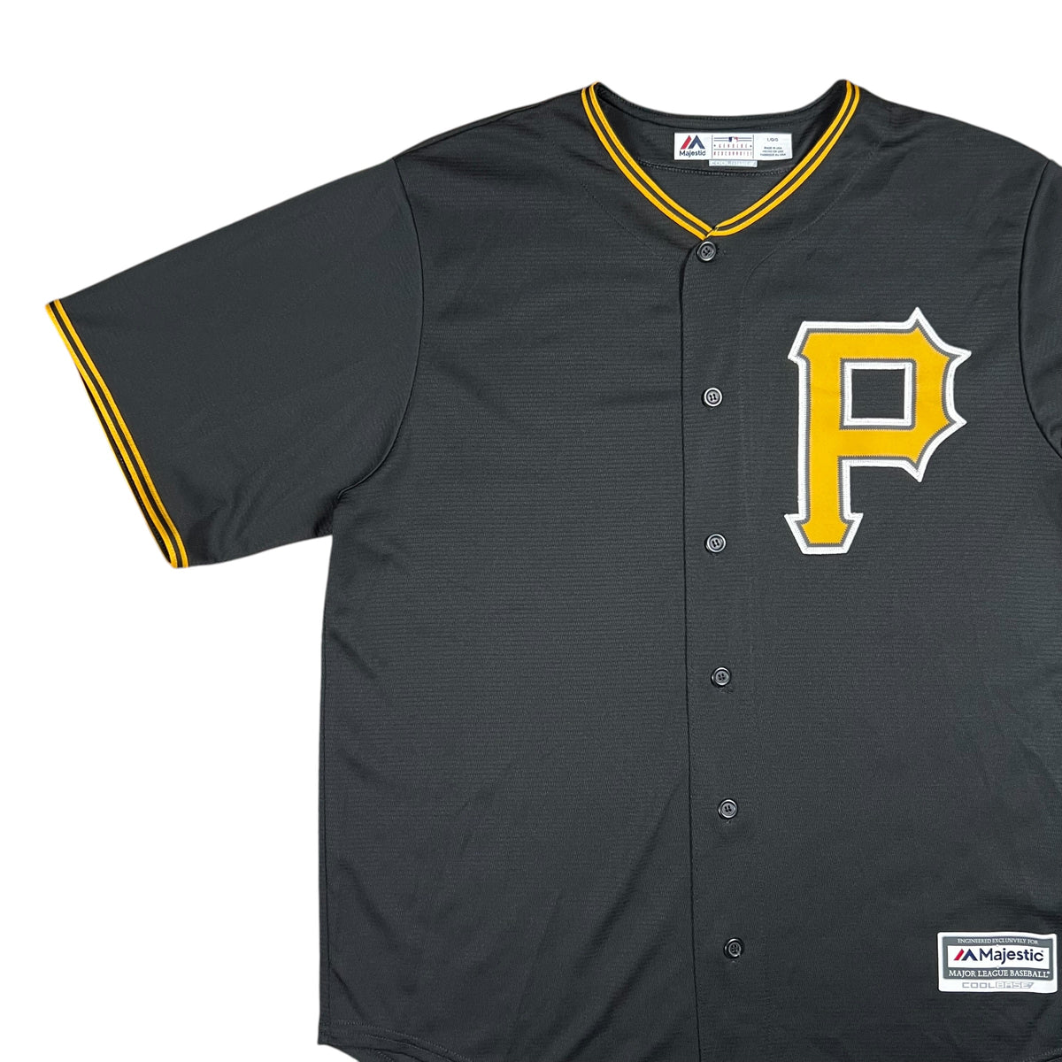 Y2K Majestic Pittsburgh Pirates USA made MLB baseball jersey (L)