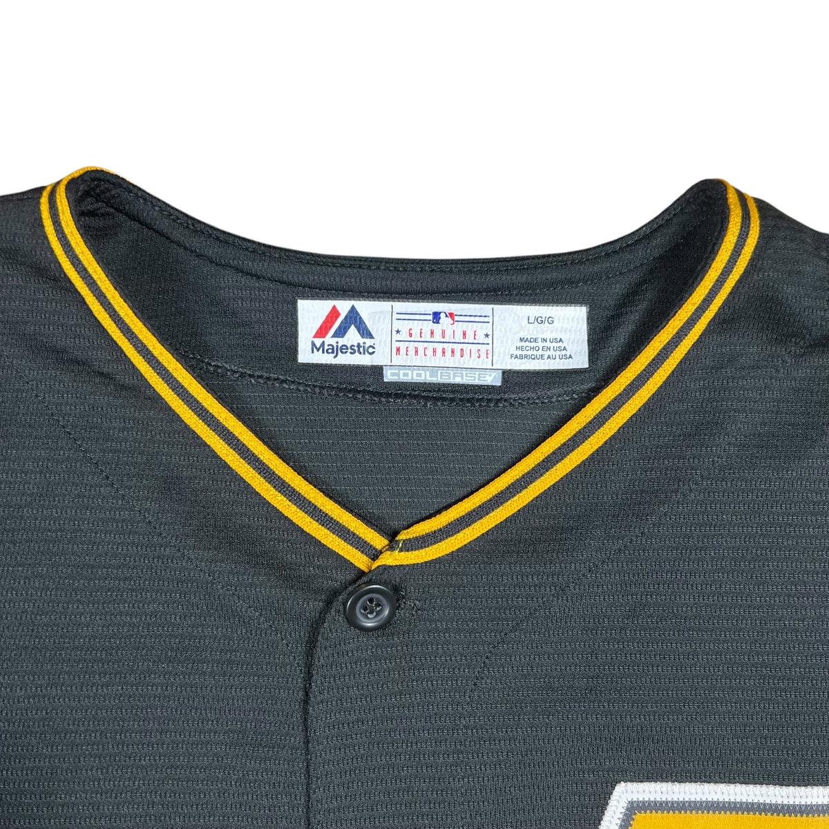 Y2K Majestic Pittsburgh Pirates USA made MLB baseball jersey (L)