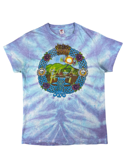 Vintage 1982 Hanes Grateful Dead Fire On The Mountain tie dye band tee (M)