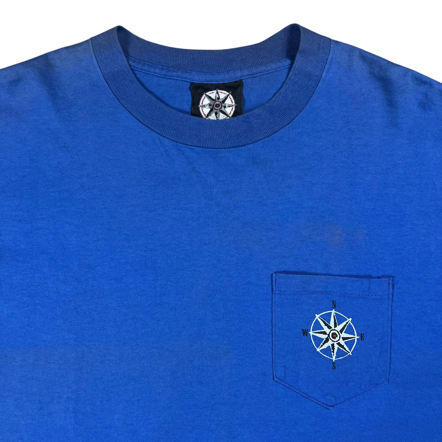 Vintage 90s Marlboro Compass Skiing faded pocket tee (XL)