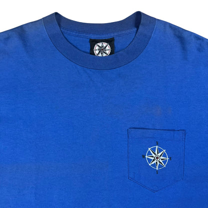 Vintage 90s Marlboro Compass Skiing faded pocket tee (XL)