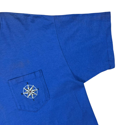 Vintage 90s Marlboro Compass Skiing faded pocket tee (XL)