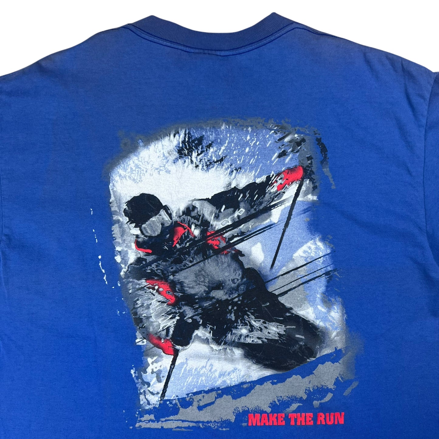 Vintage 90s Marlboro Compass Skiing faded pocket tee (XL)