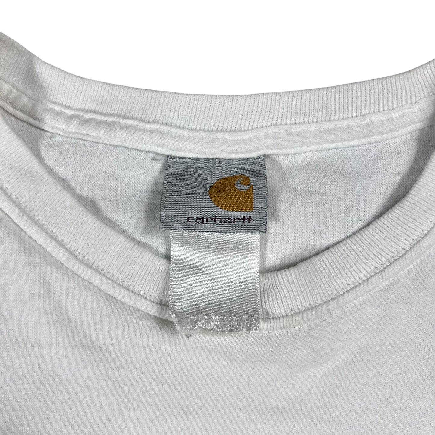 Vintage 90s Carhartt Hard At Work Since 1889 shirt shirt promo tee (XL/XXL)