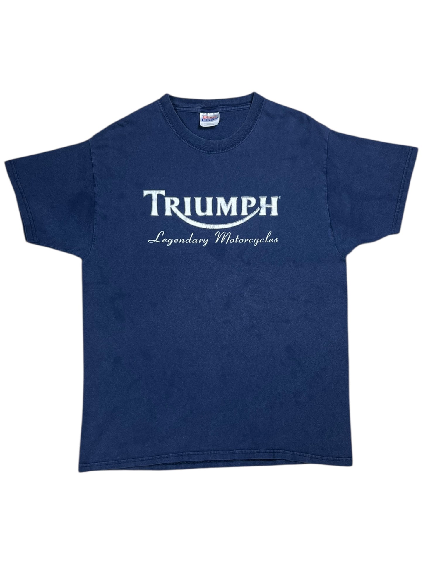 Vintage 90s Triumph Legendary Motorycles faded biker tee (L)
