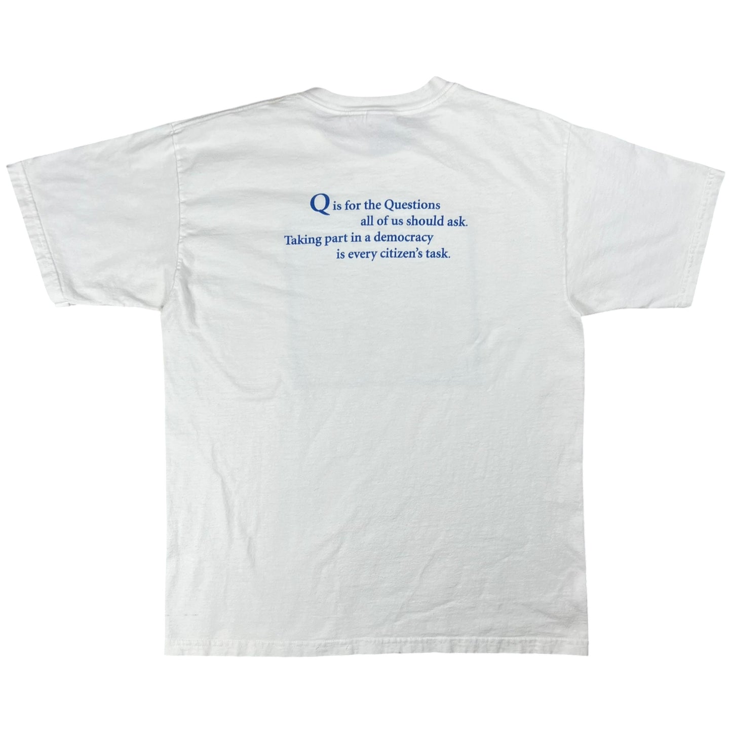 Vintage Y2K D is for Democracy Uncle Sam political tee (L)