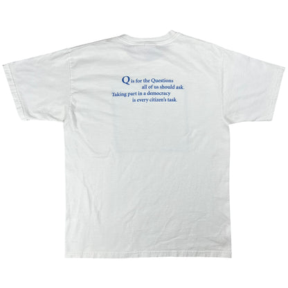 Vintage Y2K D is for Democracy Uncle Sam political tee (L)