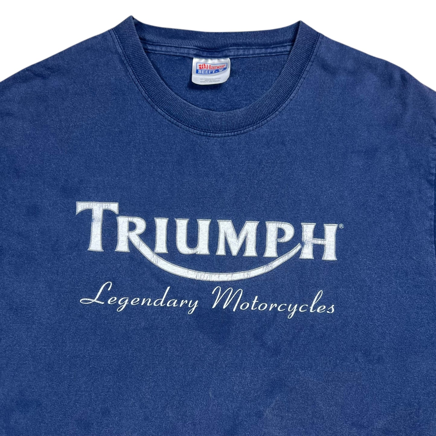 Vintage 90s Triumph Legendary Motorycles faded biker tee (L)