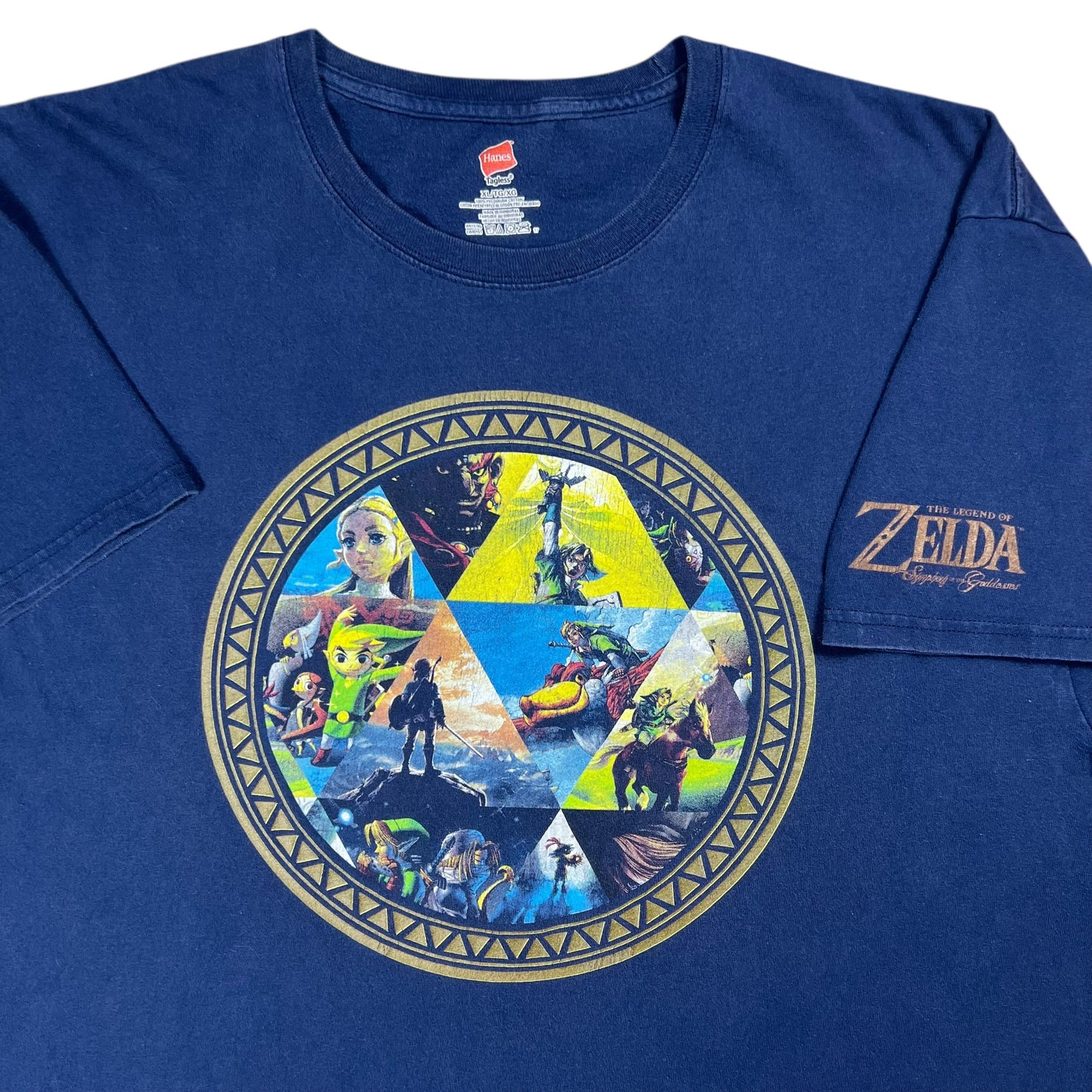 Vintage Y2K Legend of Zelda Symphony of the Goddesses Nintendo video game faded tee (XL)