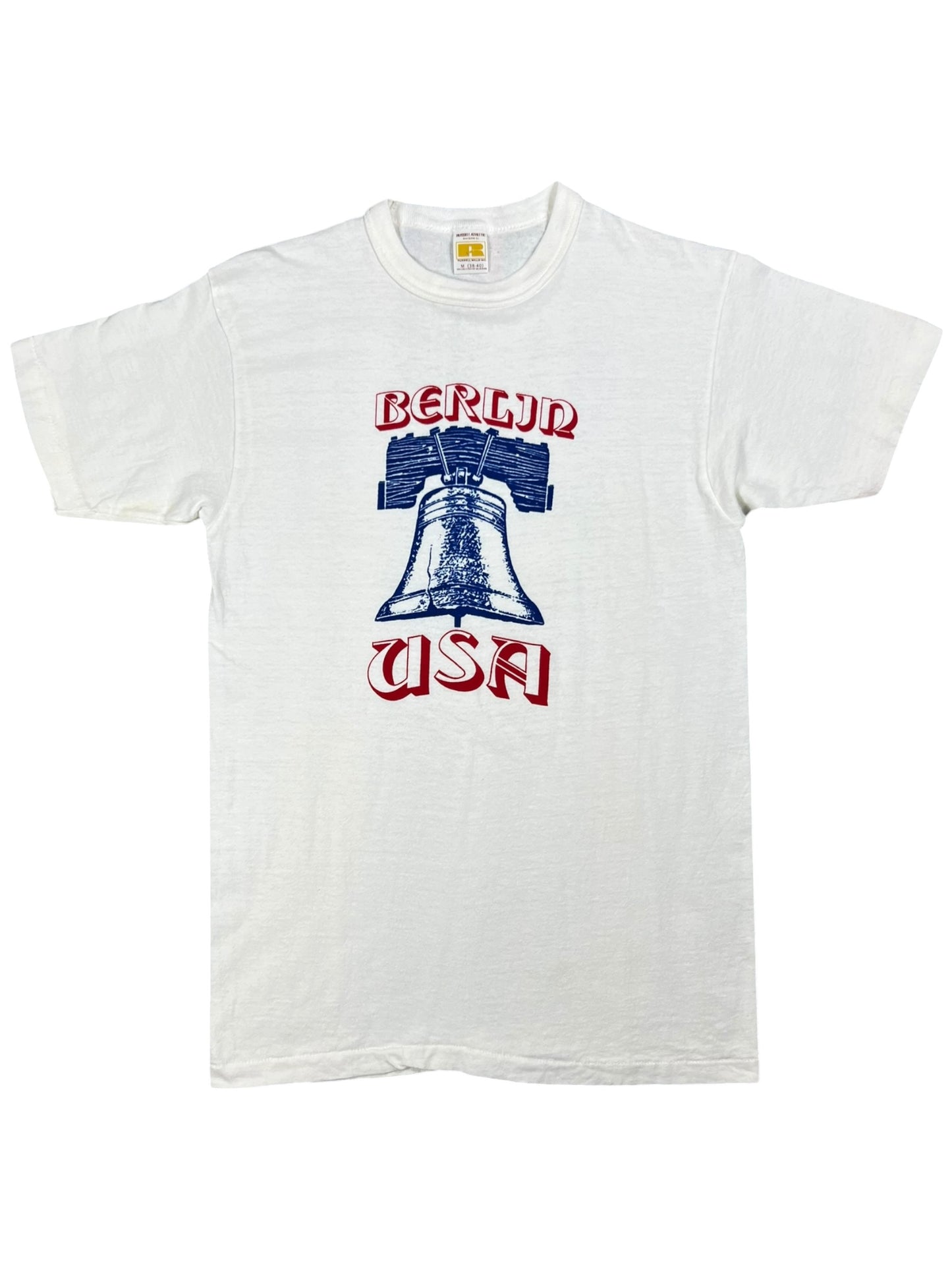 Vintage 1970s Russell Athletic Liberty Bell Berlin USA Philadelphia tee (S/M)