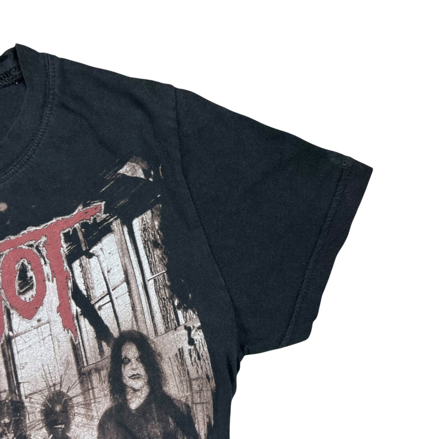 Vintage Y2K Slipknot femme baby tee style faded band tee (M)