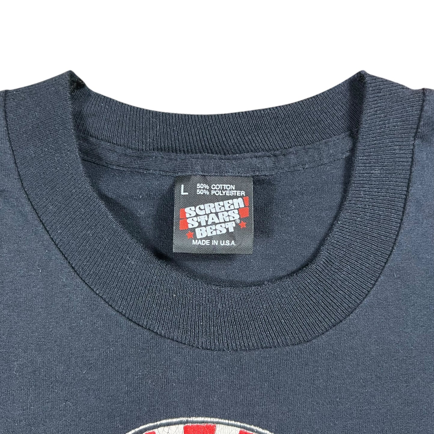 Vintage 1992 Uncle Sam Government Agencies May Be Hazardous to your health, wealth & prosperity anti government tee (L)