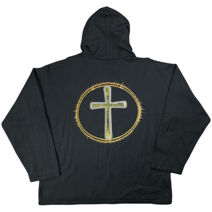 Vintage 90s Ozzy Osbourne Black Sabbath faded band hoodie (L)