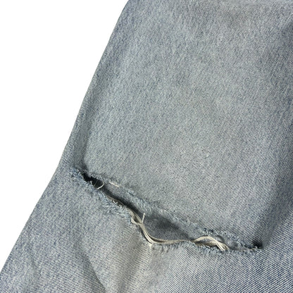 Vintage Y2K Levi’s Silver Tabs distressed light wash tapered denim jeans (33x31)