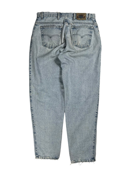 Vintage Y2K Levi’s Silver Tabs distressed light wash tapered denim jeans (33x31)