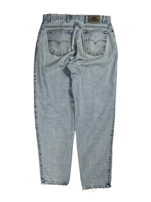 Vintage Y2K Levi’s Silver Tabs distressed light wash tapered denim jeans (33x31)