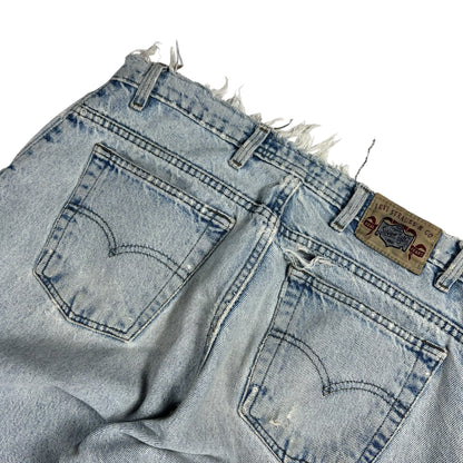 Vintage Y2K Levi’s Silver Tabs distressed light wash tapered denim jeans (33x31)