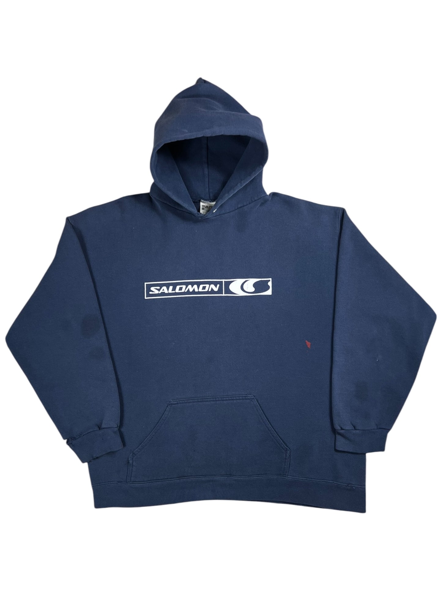 Vintage 90s Salomon Snowboards Outdoors faded hoodie (XL)
