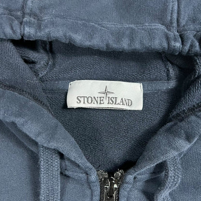 Stone Island authentic full zip up navy blue hoodie sweatshirt (M)