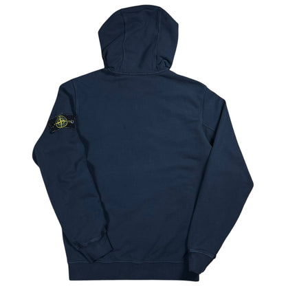 Stone Island authentic full zip up navy blue hoodie sweatshirt (M)