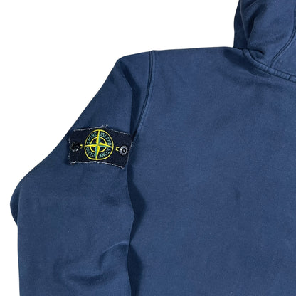Stone Island authentic full zip up navy blue hoodie sweatshirt (M)