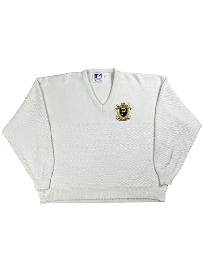 Vintage 90s Nutmeg Pittsburgh Pirates MLB v neck sweater (XL)