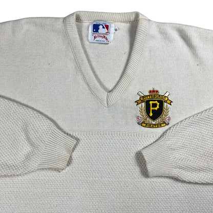 Vintage 90s Nutmeg Pittsburgh Pirates MLB v neck sweater (XL)