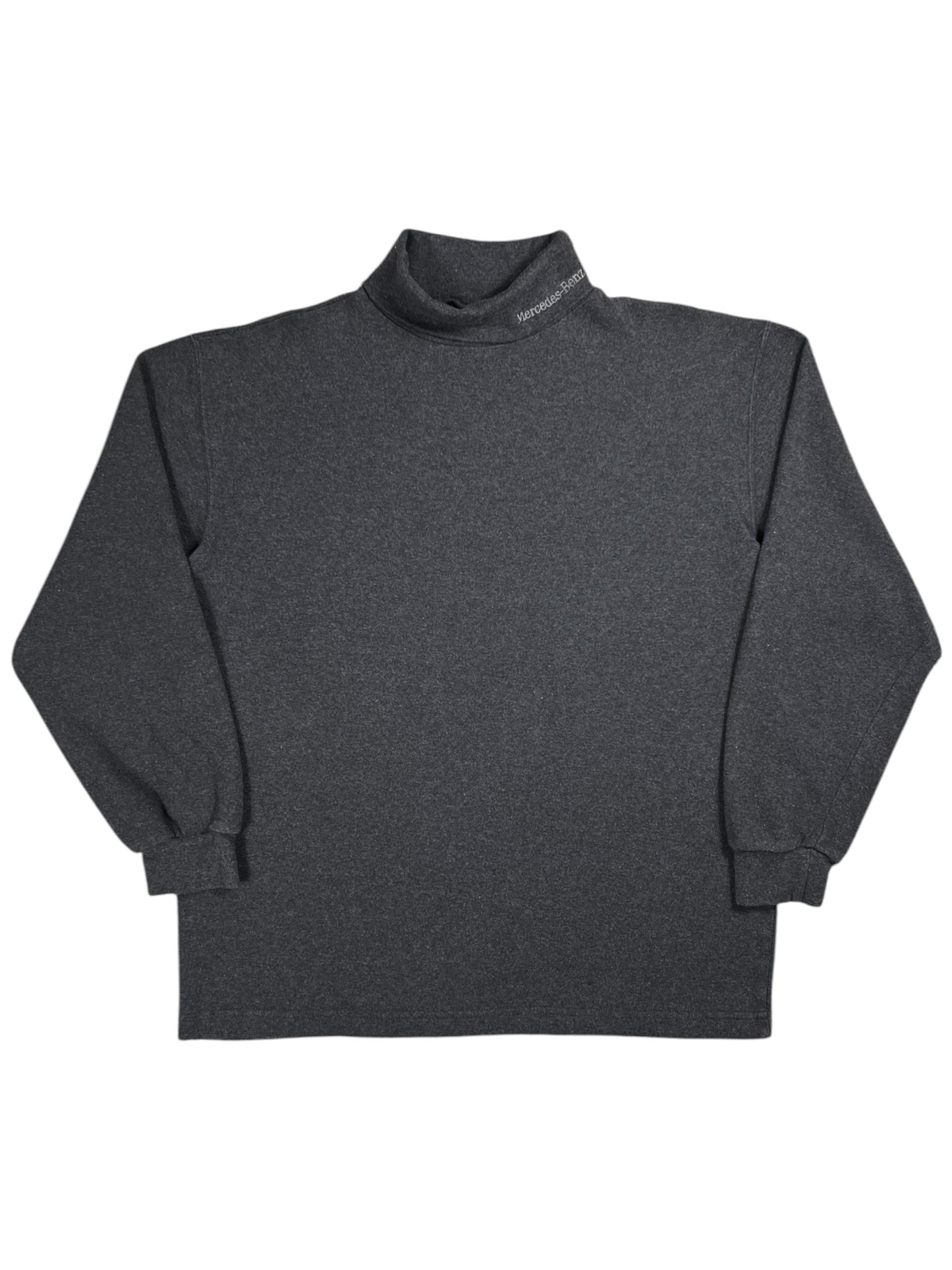 Vintage 90s Mercedes Benz luxury cars mock neck long sleeve shirt (L)
