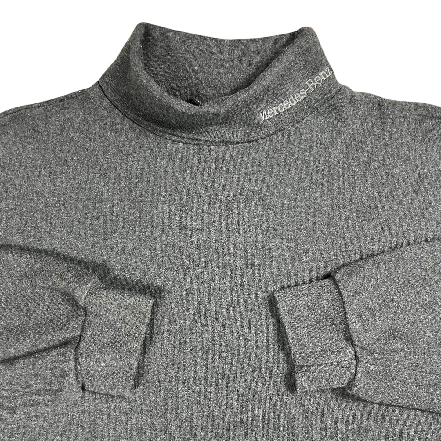 Vintage 90s Mercedes Benz luxury cars mock neck long sleeve shirt (L)
