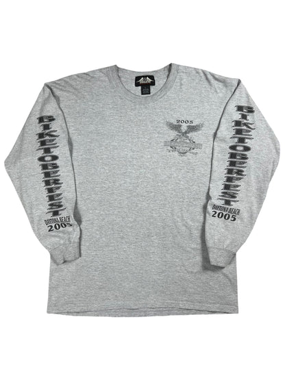 Vintage 2005 Biketoberfest Daytona Biker Harley long sleeve print tee (L)