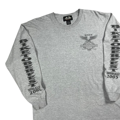 Vintage 2005 Biketoberfest Daytona Biker Harley long sleeve print tee (L)