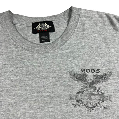 Vintage 2005 Biketoberfest Daytona Biker Harley long sleeve print tee (L)
