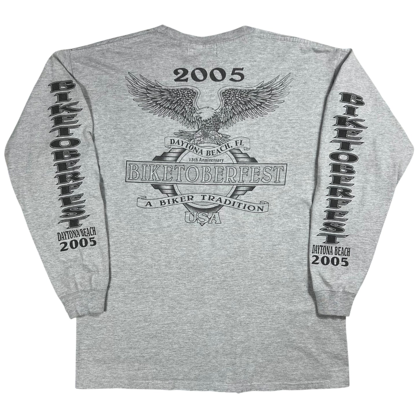 Vintage 2005 Biketoberfest Daytona Biker Harley long sleeve print tee (L)