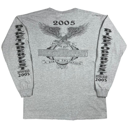 Vintage 2005 Biketoberfest Daytona Biker Harley long sleeve print tee (L)