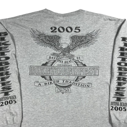 Vintage 2005 Biketoberfest Daytona Biker Harley long sleeve print tee (L)