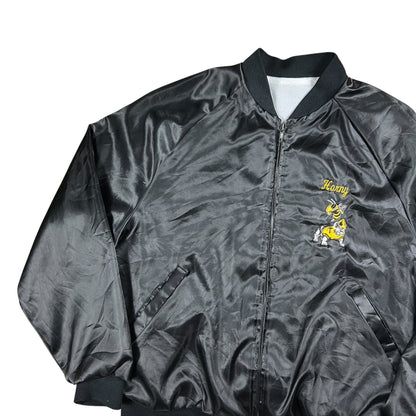 Vintage 1991 Georgia Tech Yellow Jackets “Horny” satin jacket (L)