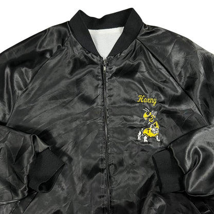 Vintage 1991 Georgia Tech Yellow Jackets “Horny” satin jacket (L)