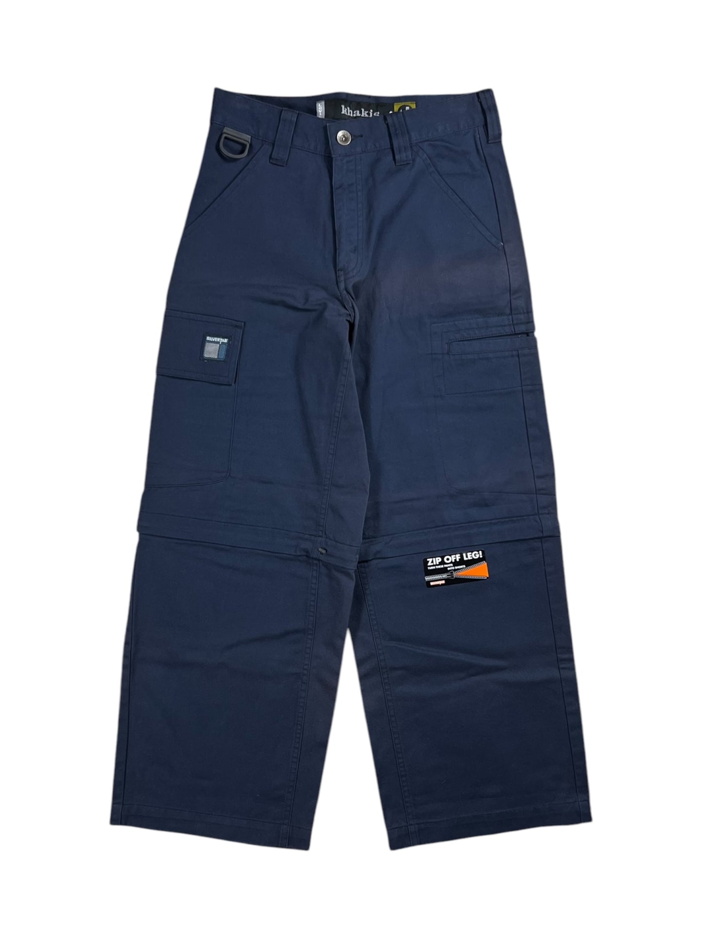 Vintage Y2K Levi’s Silver Tab khakis navy women’s zip off pants (26x26) DS NWT