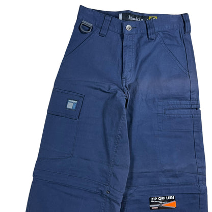 Vintage Y2K Levi’s Silver Tab khakis navy women’s zip off pants (26x26) DS NWT
