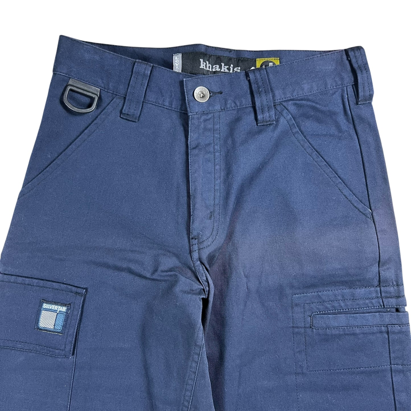 Vintage Y2K Levi’s Silver Tab khakis navy women’s zip off pants (26x26) DS NWT