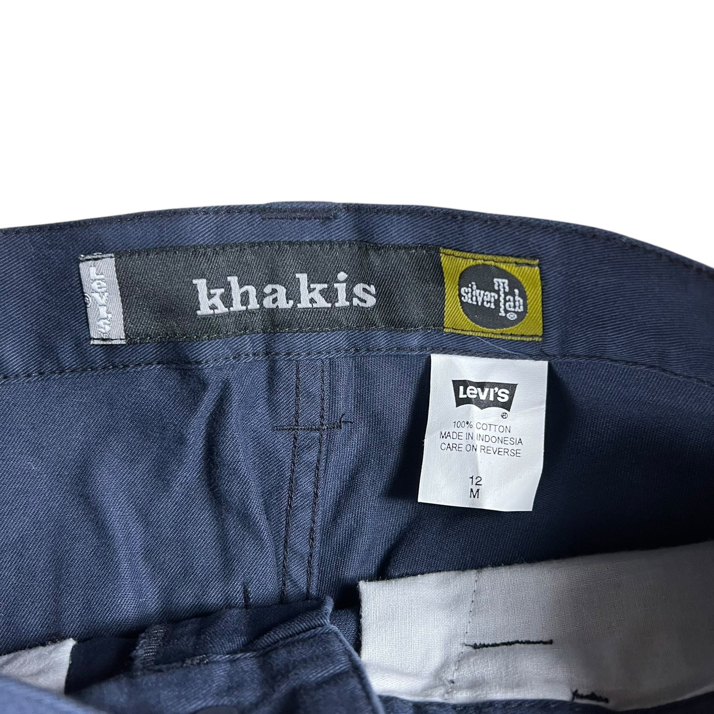 Vintage Y2K Levi’s Silver Tab khakis navy women’s zip off pants (26x26) DS NWT